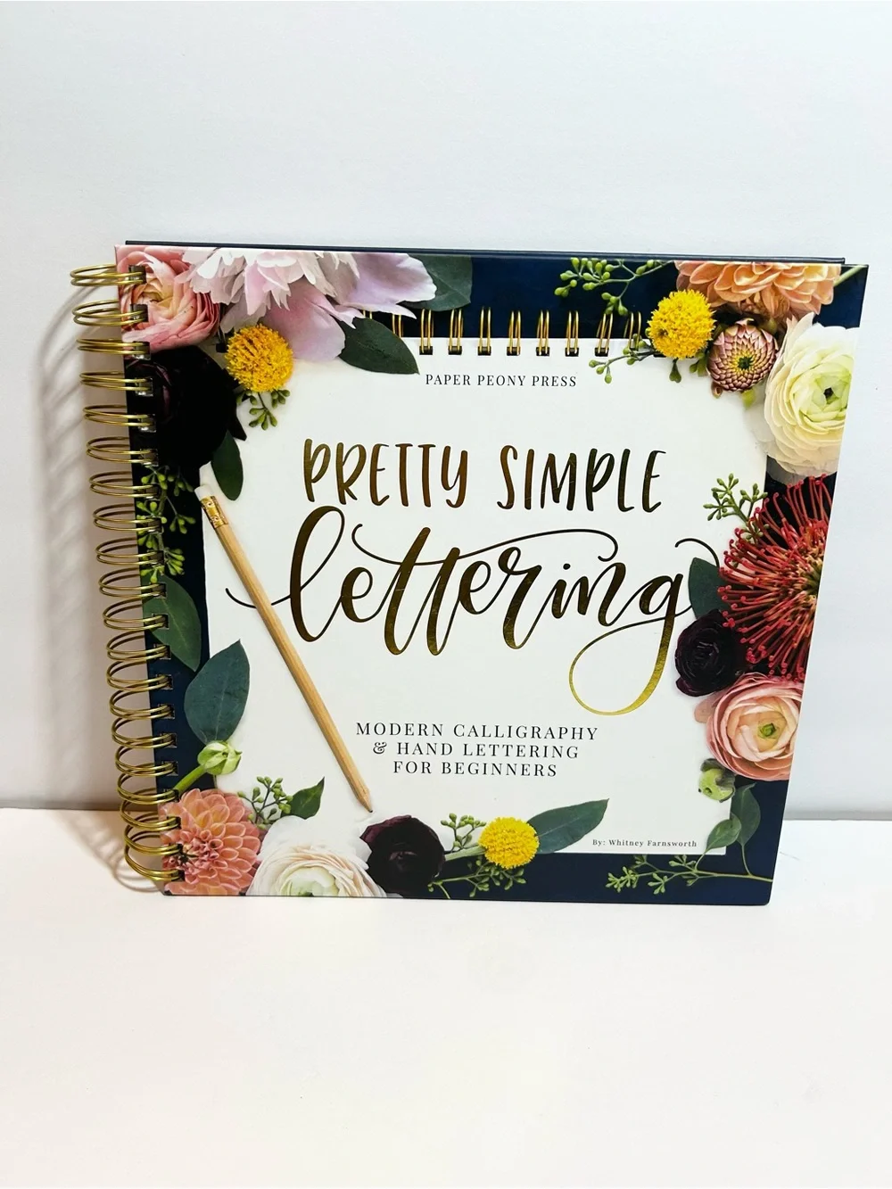 Pretty Simple Lettering - Floral Spiral-Bound Workbook calligraphy
